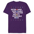 thumbnail image 1 of Marvel Avengers Super Hero Mother's Day - Short Sleeve Blended T-Shirt for Adults - Customized-Purple, 1 of 5