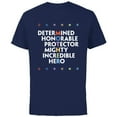 thumbnail image 1 of Marvel Avengers Super Hero Mother's Day - Short Sleeve Cotton T-Shirt for Adults - Customized-Navy, 1 of 5