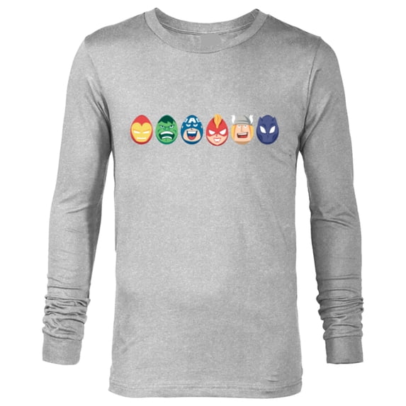 Marvel Avengers Super Heroes Toony Easter Eggs - Long Sleeve T-Shirt for Men - Customized-Athletic Heather