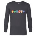 thumbnail image 1 of Marvel Avengers Super Heroes Toony Easter Eggs - Long Sleeve T-Shirt for Men - Customized-Charcoal Heather, 1 of 5