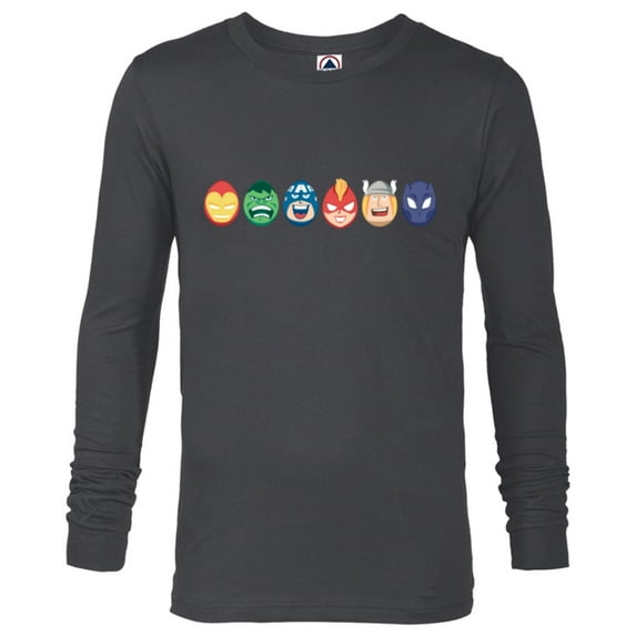 Marvel Avengers Super Heroes Toony Easter Eggs - Long Sleeve T-Shirt for Men - Customized-Charcoal Heather