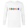 thumbnail image 1 of Marvel Avengers Super Heroes Toony Easter Eggs - Long Sleeve T-Shirt for Men - Customized-White, 1 of 5