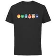 thumbnail image 1 of Marvel Avengers Super Heroes Toony Easter Eggs - Short Sleeve Cotton T-Shirt for Adults - Customized-Black, 1 of 5