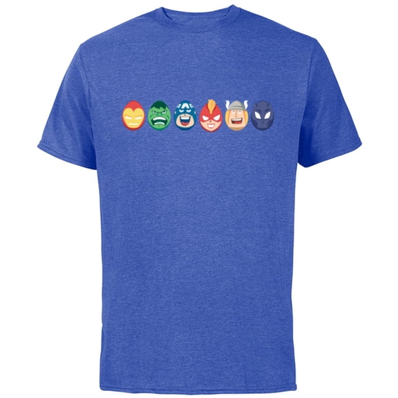 Marvel Avengers Super Heroes Toony Easter Eggs - Short Sleeve Cotton T-Shirt for Adults - Customized-Royal Heather