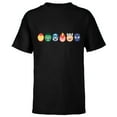 thumbnail image 1 of Marvel Avengers Super Heroes Toony Easter Eggs - Short Sleeve T-Shirt for Kids - Customized-Black, 1 of 5