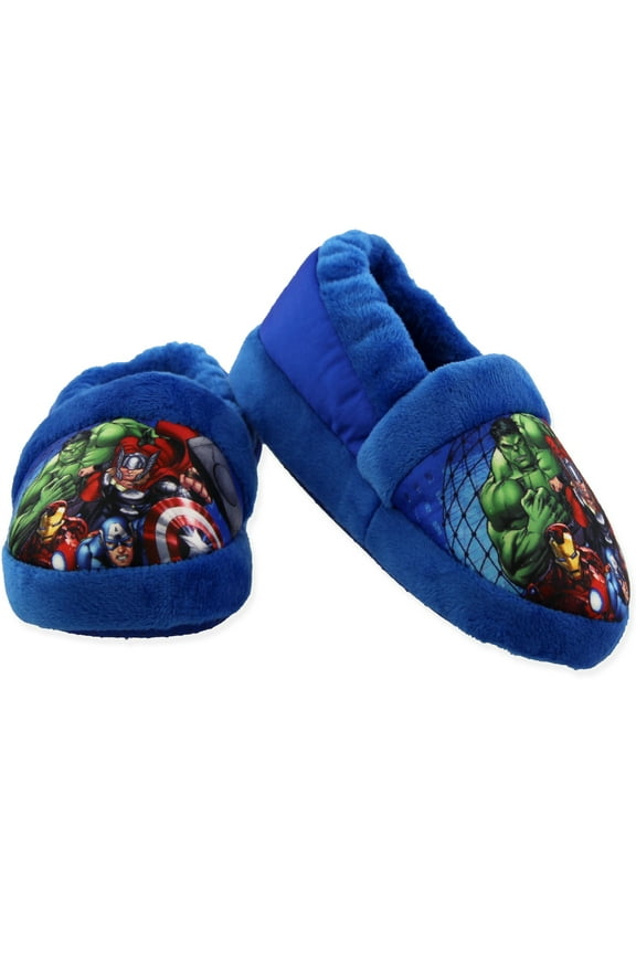 Marvel Avengers Superhero Boys Toddler Plush Aline Slippers AVF225