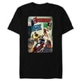 thumbnail image 1 of Marvel Avengers The Infinity Saga Retro Comic Cover - Short Sleeve Blended T-Shirt for Adults - Customized-Black, 1 of 5
