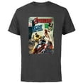 thumbnail image 1 of Marvel Avengers The Infinity Saga Retro Comic Cover - Short Sleeve Cotton T-Shirt for Adults - Customized-Charcoal, 1 of 5