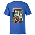 thumbnail image 1 of Marvel Avengers The Infinity Saga Retro Comic Cover - Short Sleeve T-Shirt for Kids - Customized-Royal, 1 of 5