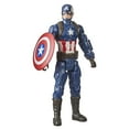 thumbnail image 1 of Marvel Avengers Titan Hero Series Collectible 12-Inch Captain America Action Figure, Toy For Ages 4 and Up, 1 of 2