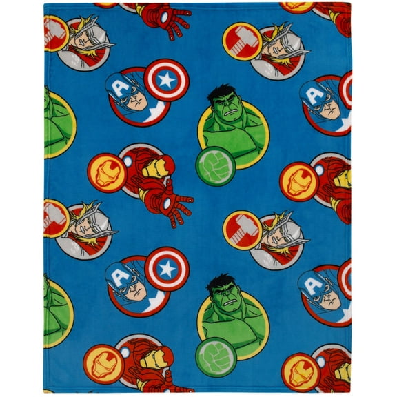 Marvel Avengers Toddler Blanket - 40 X 50 - Super Soft, Plush, Warm and Comfortable