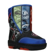 Marvel Avengers Toddler Boys Light Up Winter Snow Boots, Sizes 7-12