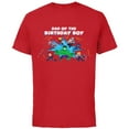 thumbnail image 1 of Marvel Avengers Toony Family Party Dad of the Birthday Boy - Short Sleeve Cotton T-Shirt for Adults - Customized-Red, 1 of 5