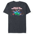 thumbnail image 1 of Marvel Avengers Toony Family Party Mom of the Birthday Girl - Short Sleeve Blended T-Shirt for Adults - Customized-Navy Heather, 1 of 5