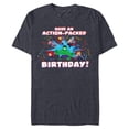 thumbnail image 1 of Marvel Avengers Toony Party Have an Action-Packed Birthday - Short Sleeve Blended T-Shirt for Adults - Customized-Navy Heather, 1 of 5