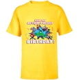 thumbnail image 1 of Marvel Avengers Toony Party Have an Action-Packed Birthday - Short Sleeve T-Shirt for Kids - Customized-Yellow, 1 of 5