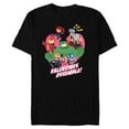thumbnail image 1 of Marvel Avengers Valentine's Assemble - Short Sleeve Blended T-Shirt for Adults - Customized-Black, 1 of 5