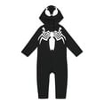 thumbnail image 1 of Marvel Avengers Venom Zip Up Cosplay Coverall Newborn to Little Kid, 1 of 4