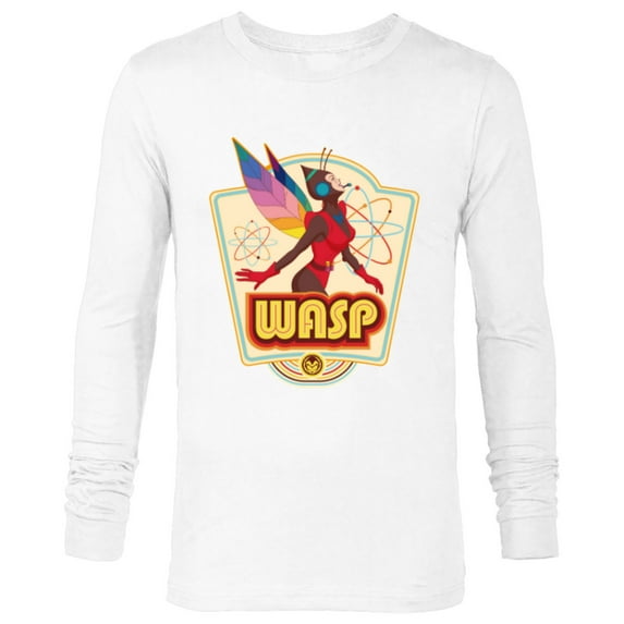 Marvel Avengers Wasp Comic Retro Vintage Iconic - Long Sleeve T-Shirt for Men - Customized-White