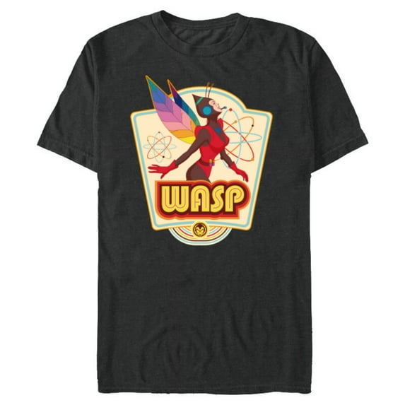 Marvel Avengers Wasp Comic Retro Vintage Iconic - Short Sleeve Blended T-Shirt for Adults - Customized-Dark Heather