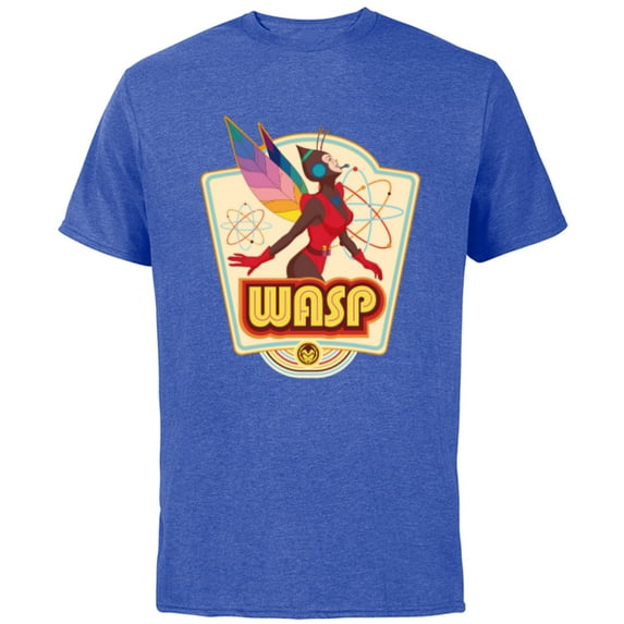 Marvel Avengers Wasp Comic Retro Vintage Iconic - Short Sleeve Cotton T-Shirt for Adults - Customized-Royal Heather