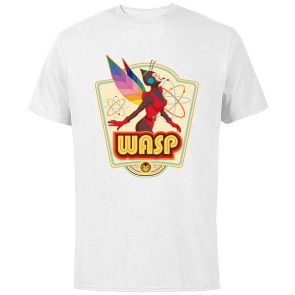 Marvel Avengers Wasp Comic Retro Vintage Iconic - Short Sleeve Cotton T-Shirt for Adults - Customized-White