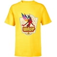 thumbnail image 1 of Marvel Avengers Wasp Comic Retro Vintage Iconic - Short Sleeve T-Shirt for Kids - Customized-Yellow, 1 of 5