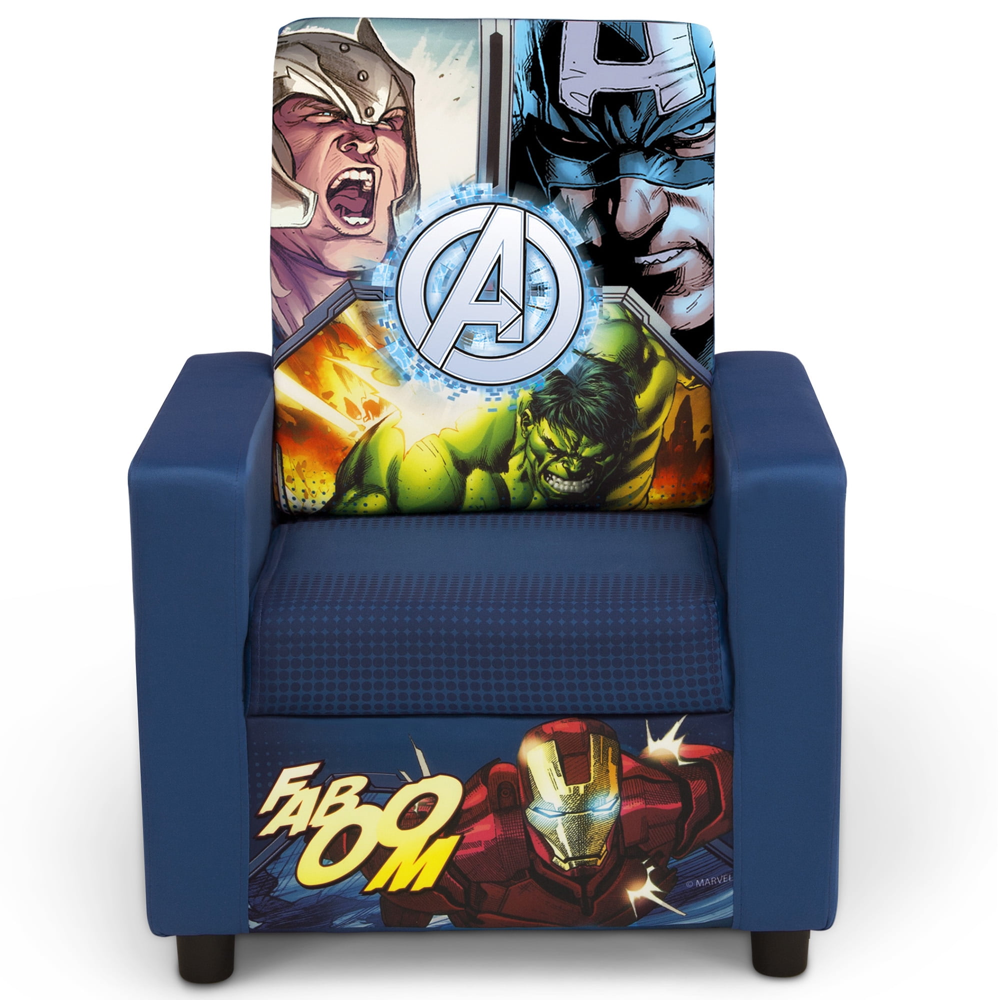 Marvel Spidey and His Amazing Friends Cozee Flip-out Chair - 2-in-1 Convertible Chair to Lounger for Kids by Delta Children