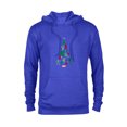 thumbnail image 1 of Marvel Avengers and Guardians of the Galaxy Christmas Tree Holiday Hoodie - Pullover Hoodie for Adults- Customized-Royal Heather, 1 of 5