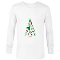 thumbnail image 1 of Marvel Avengers and Guardians of the Galaxy Christmas Tree Holiday - Long Sleeve T-Shirt for Men- Customized-White, 1 of 5