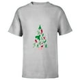 thumbnail image 1 of Marvel Avengers and Guardians of the Galaxy Christmas Tree Holiday - Short Sleeve T-Shirt for Kids- Customized-Athletic Heather, 1 of 5