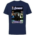thumbnail image 1 of Marvel Avengers and Nick Fury Comic Cover - Short Sleeve Cotton T-Shirt for Adults - Customized-Navy, 1 of 5
