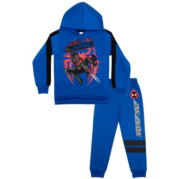 Marvel Avengers and Spider-Man Boys 2-Piece Fleece Sets, Fleece Hoodie and Pants Bundle Set for Boys (Sizes 4-16)