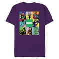 thumbnail image 1 of Marvel Avengers and Spider-Man Silver Age Super Heroes Retro - Short Sleeve Blended T-Shirt for Adults - Customized-Purple, 1 of 5