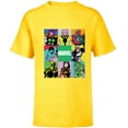 thumbnail image 1 of Marvel Avengers and Spider-Man Silver Age Super Heroes Retro - Short Sleeve T-Shirt for Kids - Customized-Yellow, 1 of 5