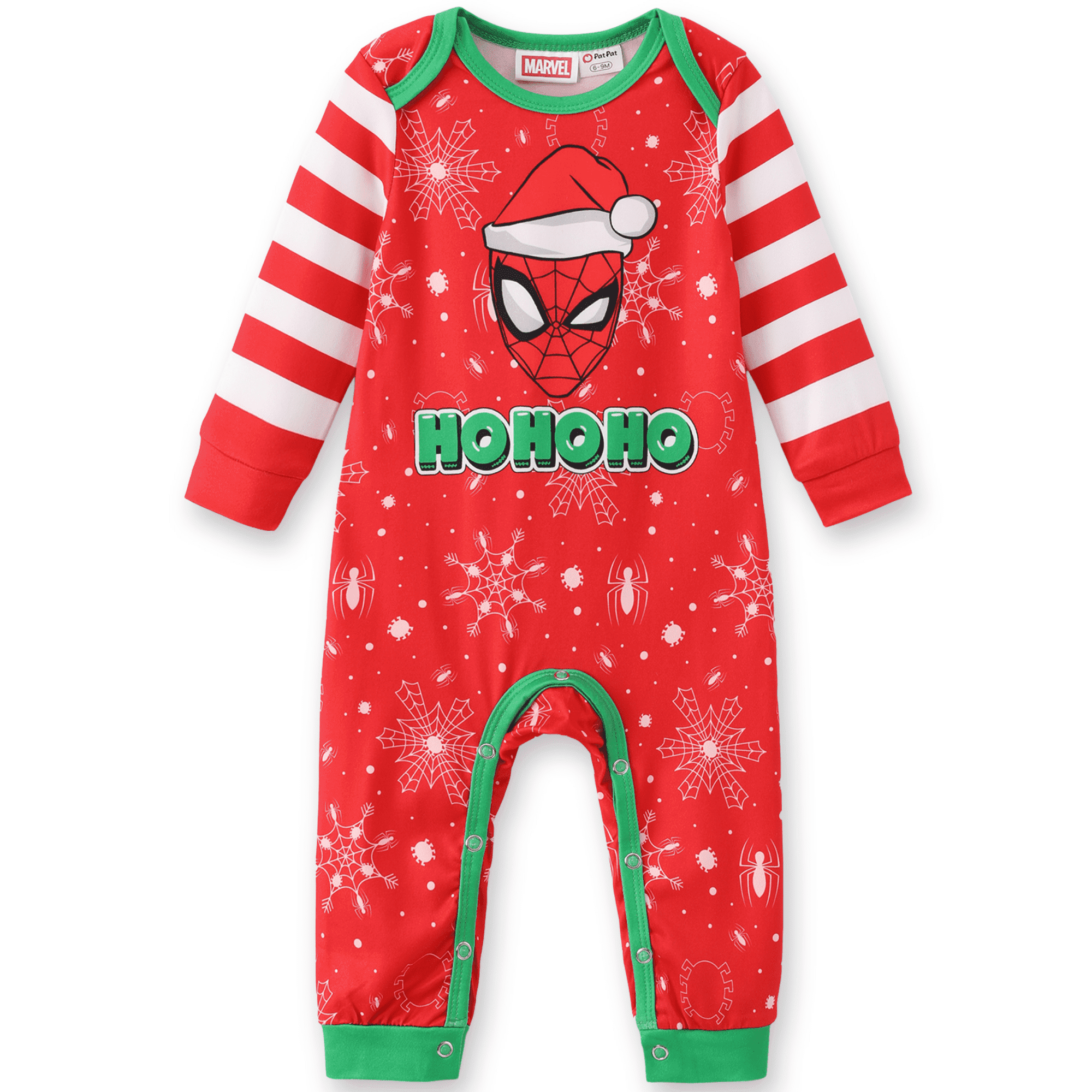 Marvel Baby Boys Spider-Man Christmas Gifts Red Long Sleeve One Piece Romper Outfit Newborn Infant