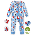 thumbnail image 1 of Marvel Baby Boys Spider-Man Jumpsuits Bamboo Viscose Zip Rompers One Piece Cute Soft Gift Outfit Newborn 0-3 Months, 1 of 9