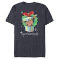 thumbnail image 1 of Marvel Baby Groot Christmas Holiday Season’s Grootings Cute - Short Sleeve Blended T-Shirt for Adults - Customized-Navy Heather, 1 of 5
