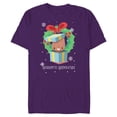 thumbnail image 1 of Marvel Baby Groot Christmas Holiday Season’s Grootings Cute - Short Sleeve Blended T-Shirt for Adults - Customized-Purple, 1 of 5