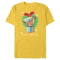 thumbnail image 1 of Marvel Baby Groot Christmas Holiday Season’s Grootings Cute - Short Sleeve Blended T-Shirt for Adults - Customized-Yellow, 1 of 5