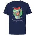 thumbnail image 1 of Marvel Baby Groot Christmas Holiday Season’s Grootings Cute - Short Sleeve Cotton T-Shirt for Adults - Customized-Navy, 1 of 5