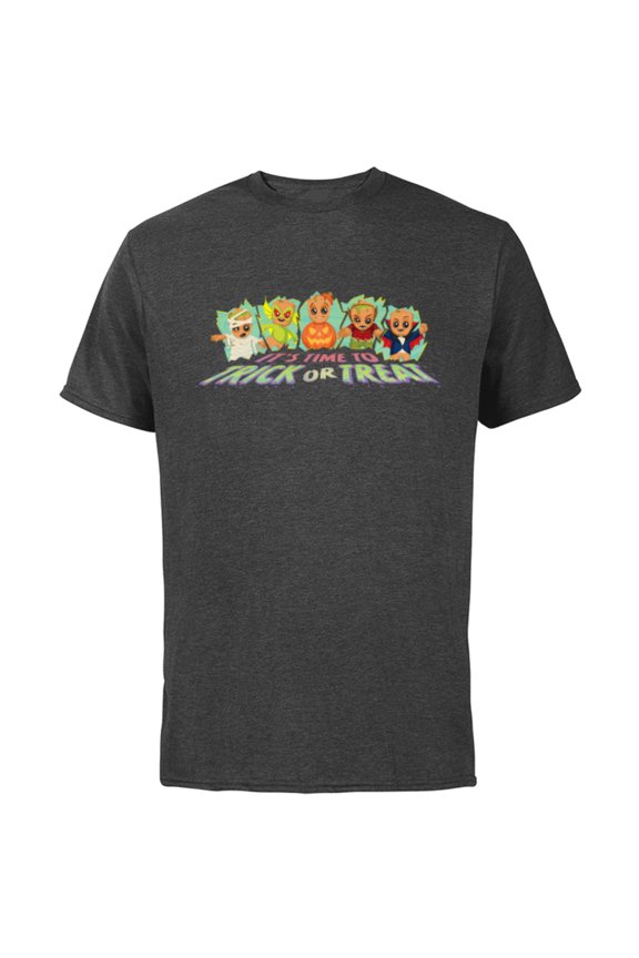 Baby Groot Monster Costumes Halloween Trick or Treat - Short Sleeve Cotton T-Shirt for Adults - Customized-Charcoal