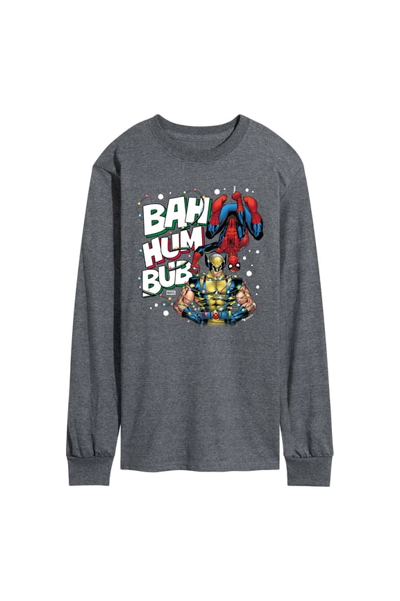- Bah Hum Bub - Men's Long Sleeve Graphic T-Shirt