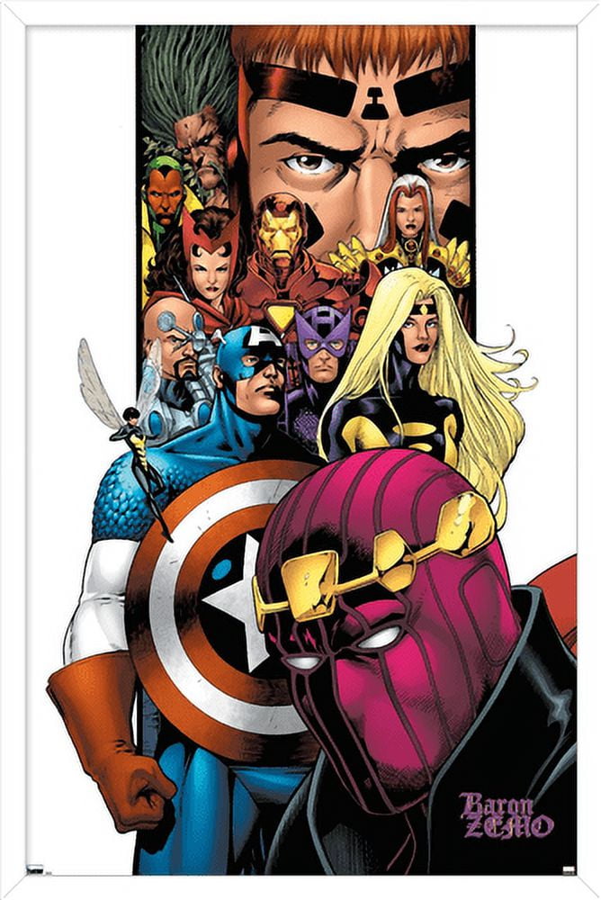 Marvel - Baron Zemo - Avengers/Thunderbolts #1 Wall Poster, 14.725" x 22.375", Framed