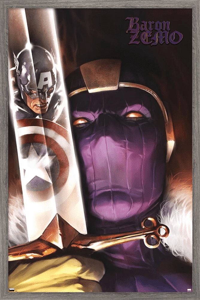 Marvel - Baron Zemo - Captain America #606 Wall Poster, 22.375" x 34", Framed