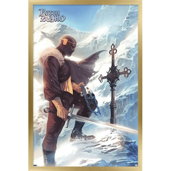 Marvel - Baron Zemo - Captain America #608 Wall Poster, 14.725" x 22.375", Framed