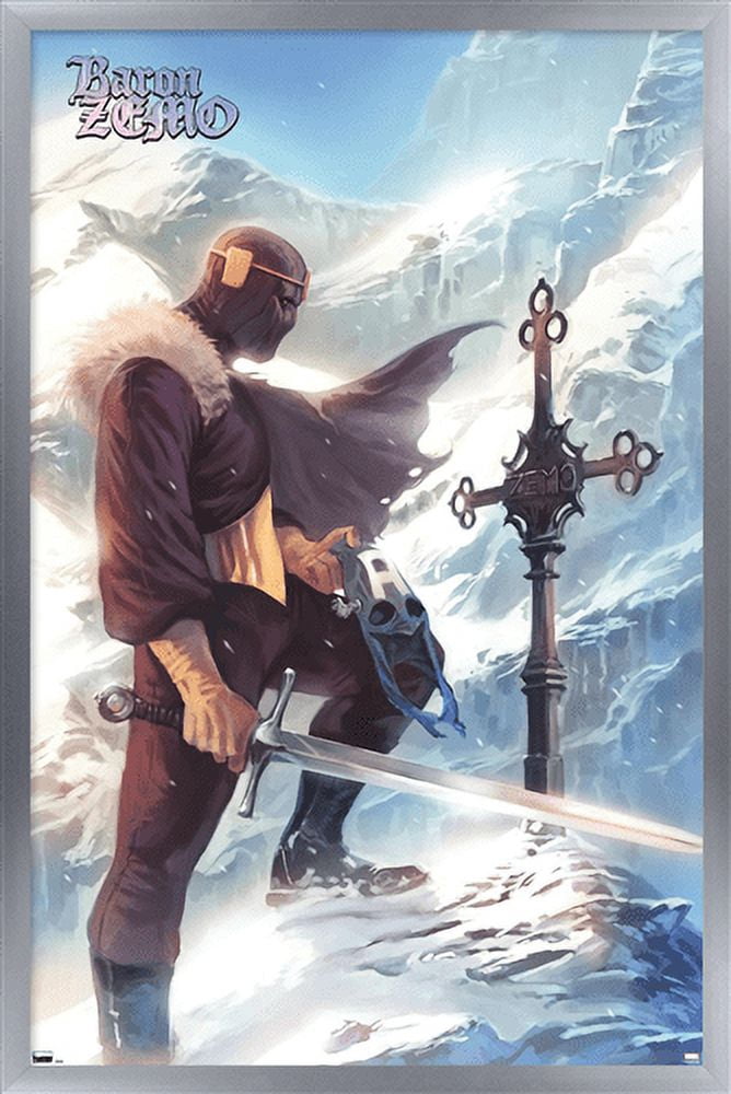 Marvel - Baron Zemo - Captain America #608 Wall Poster, 14.725" x 22.375", Framed