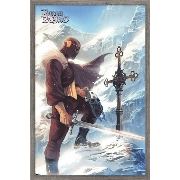 Marvel - Baron Zemo - Captain America #608 Wall Poster, 14.725" x 22.375", Framed