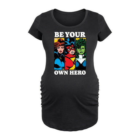 Marvel - Be Your Own Hero - Maternity Scoop Neck Graphic T-Shirt