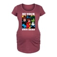 thumbnail image 1 of Marvel - Be Your Own Hero - Maternity Scoop Neck Graphic T-Shirt, 1 of 5